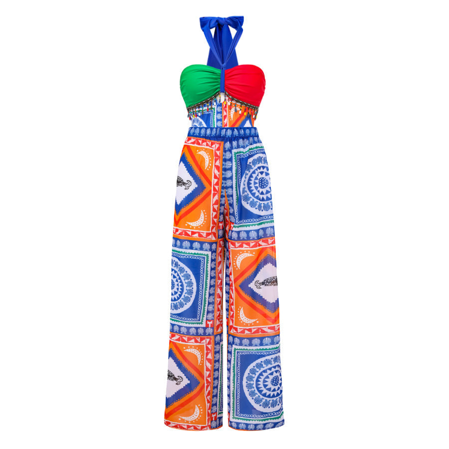 Sexy One Piece Swimsuit Women Conservative Cover Belly Lace up Swimsuit Spring Chiffon Beach Skirt Set Bella Mia