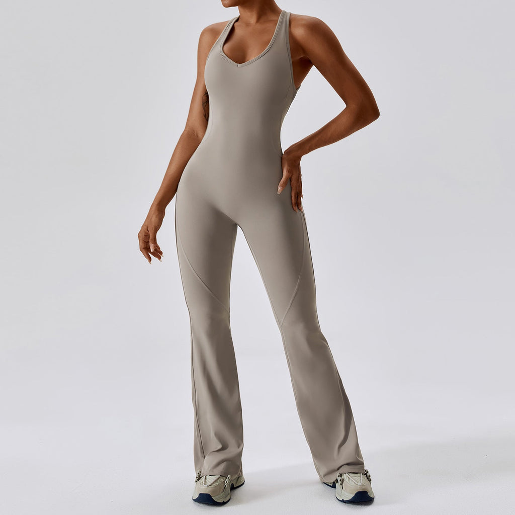 Sollinarry Quick Drying Skinny Yoga Clothes Dance Sports Workout Clothes Hip Lift Belly Shaping Micro Pull Yoga Jumpsuit Bella Mia