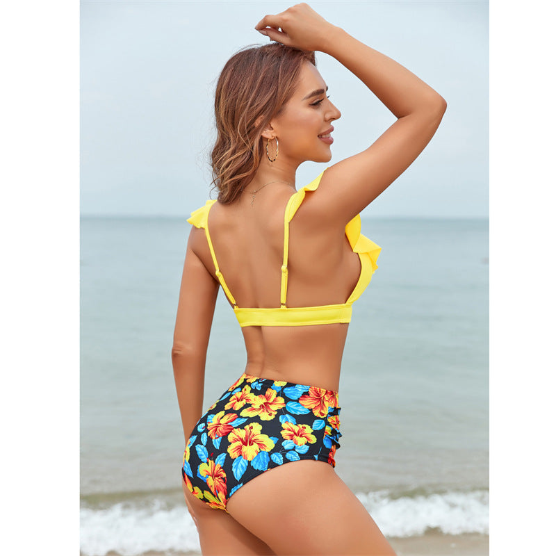 Women High Waist Bikini Sexy Flying Swimsuit Bikini Bella Mia