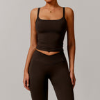 Brushed Vest Workout Clothes Bra High Strength Sports Underwear Sling Beauty Back Yoga Vest Bella Mia