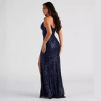 Women Cocktail Nightclub Club Beaded Elegant Sequ Dress Bella Mia