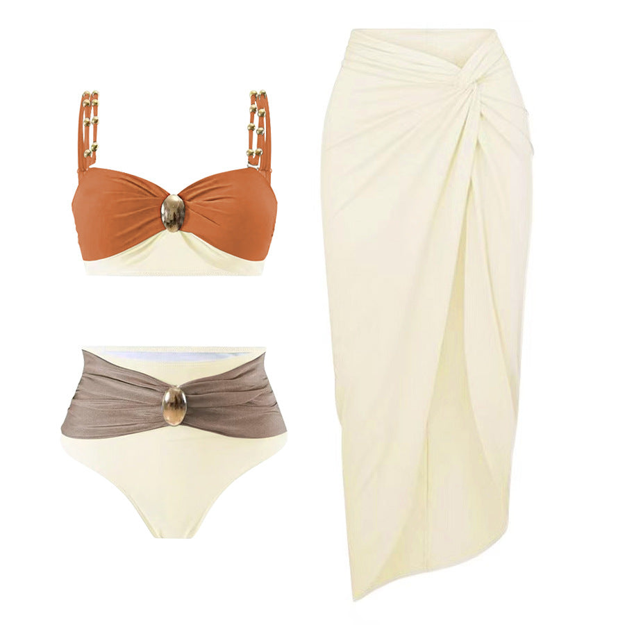 Bikini Three Piece Sets How Many Sexy Swimsuit Women Split Solid Color Swimsuit Bella Mia