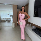 Summer Sexy Slim Tube Top Package Hip Cocktail Dress Bella Mia