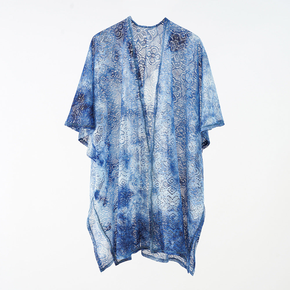 Shawl Beach Cover up Printed Cardigan Mid Length Sun Protection Coat Women Clothing Bella Mia