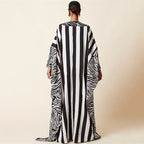 Zebra Print Beach Cover-up Oversized Size Length Gown Sun Protection Shirt Bikini Cover Bella Mia