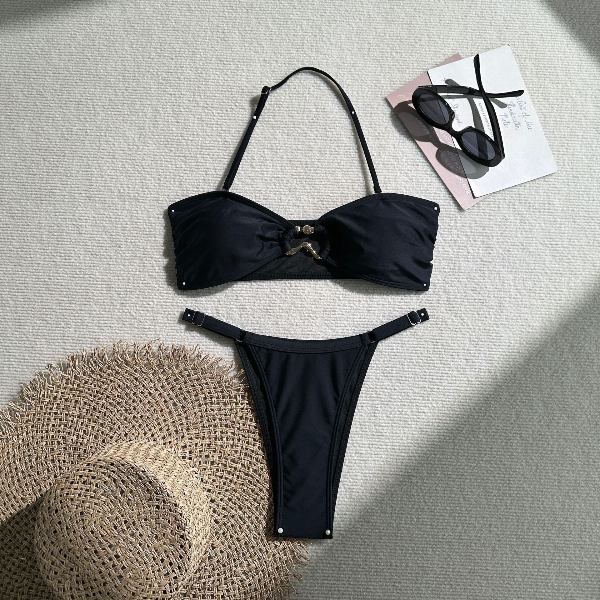 Summer Tube Top Swimsuit with Shoulder Strap Sexy Women Swimsuit Summer Beach Swimsuit Bella Mia