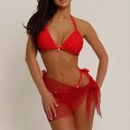 Bikini Sexy Backless Lace Up Swimsuit Three Piece Tight Split Bikini Suit Bella Mia