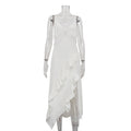 French Design Irregular Asymmetric Hem Backless Sexy Dress Women Lace Stitching Sleeveless Cami Dress Bella Mia