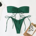 Double Sided Tube Top Lady Sexy Split Double Sided Bikini Latest Beach Swimsuit Bella Mia