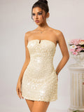 Women Clothing Party Dress Sexy Backless Sequ Dress Bella Mia