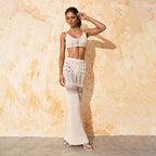 Beach Hollow Out Cutout out Suit Women Solid Color Knitted Sexy Bikini Swimsuit Blouse Sun Protective Clothing Crochet hook Crochet hook Crochet hook Bella Mia
