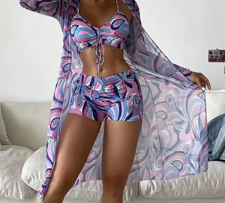 Swimsuit Women Three Piece Split Bikini Sexy High Waist Swimsuit Bella Mia