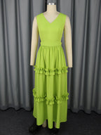 High End Waist Hollow Out Cutout Sexy V neck Party Dress Small Gathers Elegant A Swing Cocktail Evening Dress Bella Mia