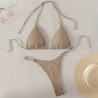 Lace up Bikini Split Swimsuit Women Three Point Bikini Beach Swimsuit Two Piece Sets Bella Mia