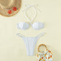 Leopard Print Lace up Swimsuit Steel Bracket Split Suit Sexy Bikini Swimsuit Bella Mia
