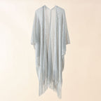 Street Spring Summer Sun Protection Solid Color Pearl Tassel Cardigan Shawl Bella Mia