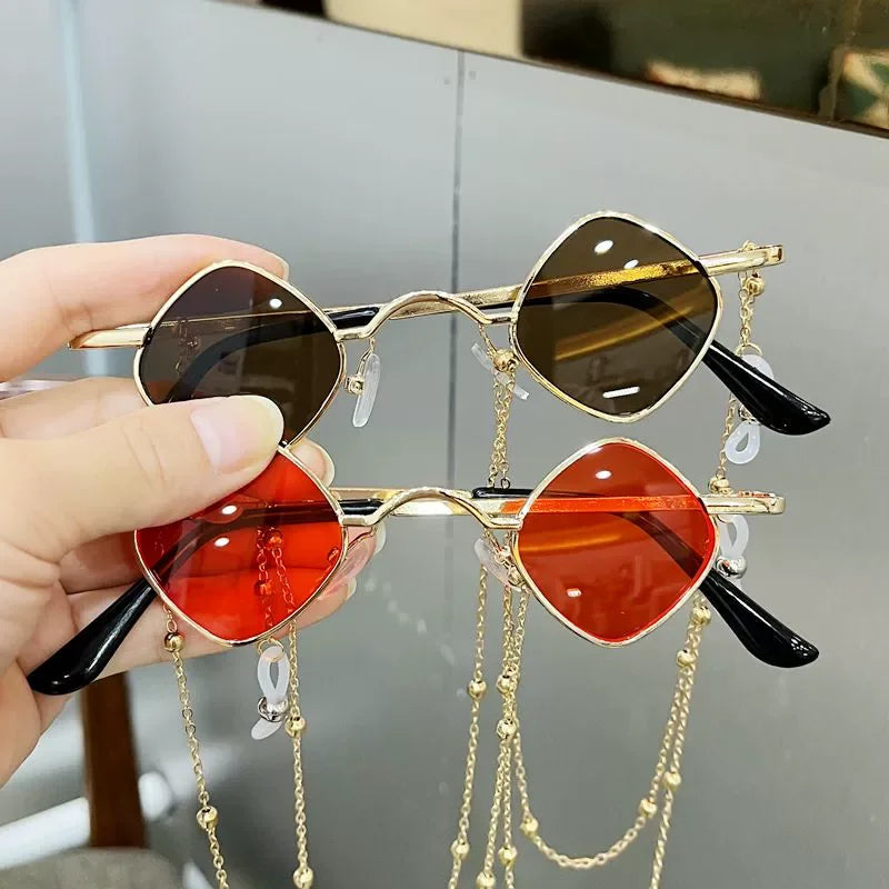 Small Chain Frame Sunglasses for Boys & Girls