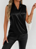 Women Clothing Summer Satin Shirt Women Light Luxury Satin Artificial Silk Shirt Sexy Top Bella Mia