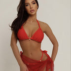Bikini Sexy Backless Lace Up Swimsuit Three Piece Tight Split Bikini Suit Bella Mia
