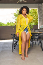 Women Clothing Dress Sun Protective Blouse Beach Maxi Dress Knitted Cardigan Cape Bella Mia