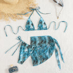 Sexy Printing Split Three Piece Bikini Swimsuit Bella Mia