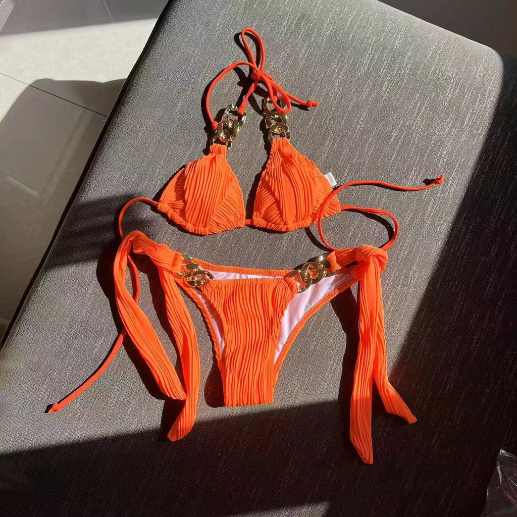 Sexy Split Swimsuit Chain Bikini Swimsuit Bikini Bella Mia