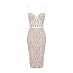 Autumn Retro Lace Suspender Sexy Dress Nightclub Tight Women Clothing Bella Mia