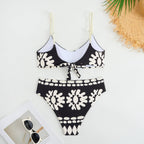 Sexy Split Three Piece Polyester Swimsuit Women Chiffon Dress Swimsuit Outfit Bella Mia