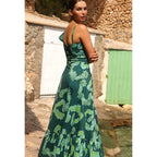 Asymmetric Ruffled Printing Sexy One Piece Swimsuit Women Two Piece Swimsuit Bella Mia