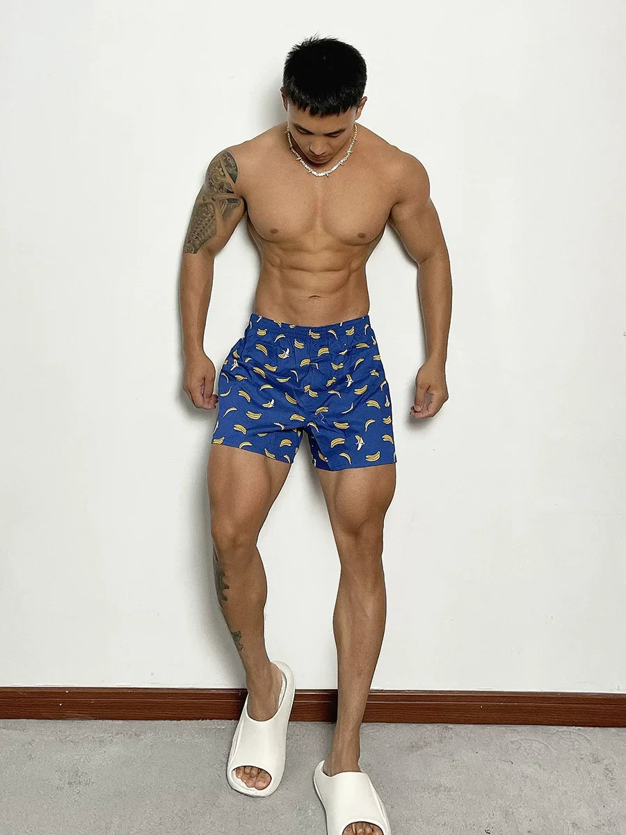 Uawo Men Home Casual Breathable Sweat Absorbing Shorts LUXLIFE BRANDS