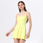 Two Piece Sets Nude Feel Sports Dress Back Shaping Safety Leggings Outdoor Running Fitness Tennis Skirt Bella Mia