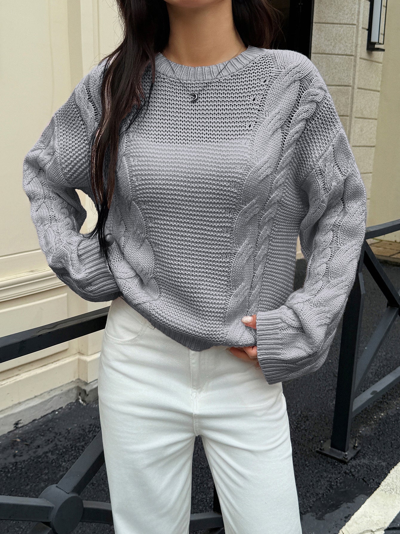 Casual Simple Wool Long Sleeve Sweaters Women Clothing Autumn Winter Bella Mia
