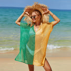 Summer Cover up Cutout Knitted Tassel Holiday Bikini Cover Women Bella Mia