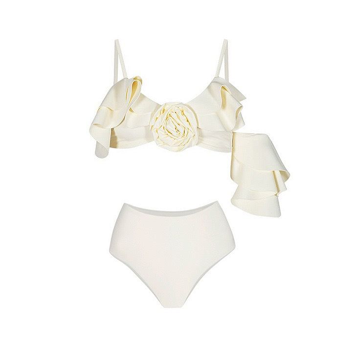 Split Spring Bikini Three Piece Set Retro Swimsuit Bella Mia