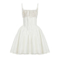 French Entry Lux Ballet Sweet Pettiskirt Sexy Hooks Waist Tight Sexy Suspenders Short Dress