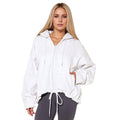 Women Casual Hooded Zipper Polyester Knitted Women Casual Solid Color Original Coat Bella Mia