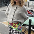 French Holiday Button Long Sleeve Sweater Women Clothing Autumn Winter Bella Mia
