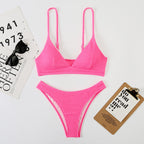 Split Wave Pattern Women Bikini Mesh Women Printed Brazilian Sexy Swimsuit Bella Mia