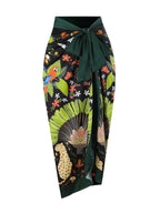 One Piece Printed Skirt Conservative Swimwear Two Piece Women Swimsuit Bella Mia