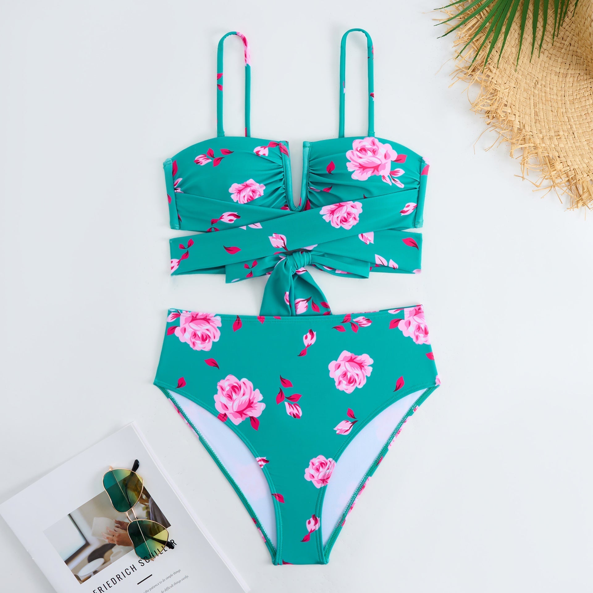 Split Three Piece Sexy Bikini Swimsuit for Women Chiffon Dress Swimsuit Outfit Bella Mia