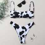 Cow Print Bikini Sexy Bikini Lady Simple Split Swimsuit Bella Mia