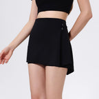 Two Piece Set High Waist Hip Lift Nude Feel Yoga Pants Shorts Fart Curtain Outer Wear Running Workout Pants Breathable Fitness Bella Mia