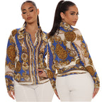 Women Casual Digital Printing Multi Color Women Shirt Bella Mia