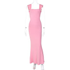 Women Clothing Tied Dress Fashionable Slimming Sheath Backless Camisole Dress Women Bella Mia