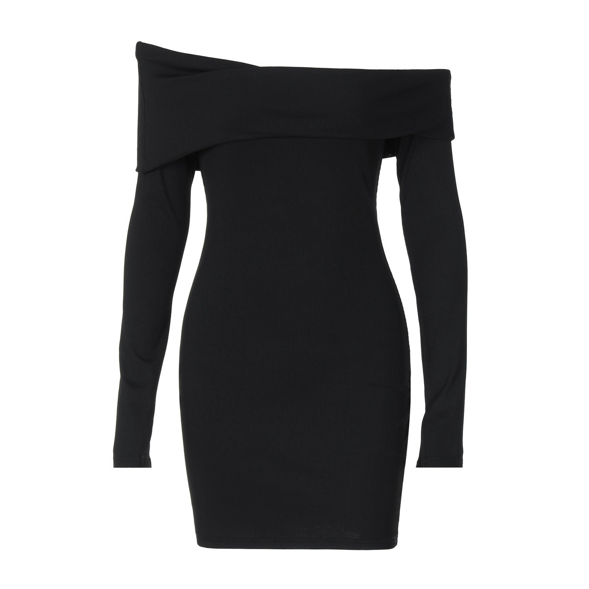 Women Clothing Autumn Slim Solid Color Sheath Dress Bella Mia