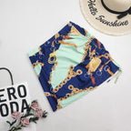 New Bikini Three Piece Swimsuit Women Sexy High Waist Printed Swimsuit Skirt Baroque Bella Mia