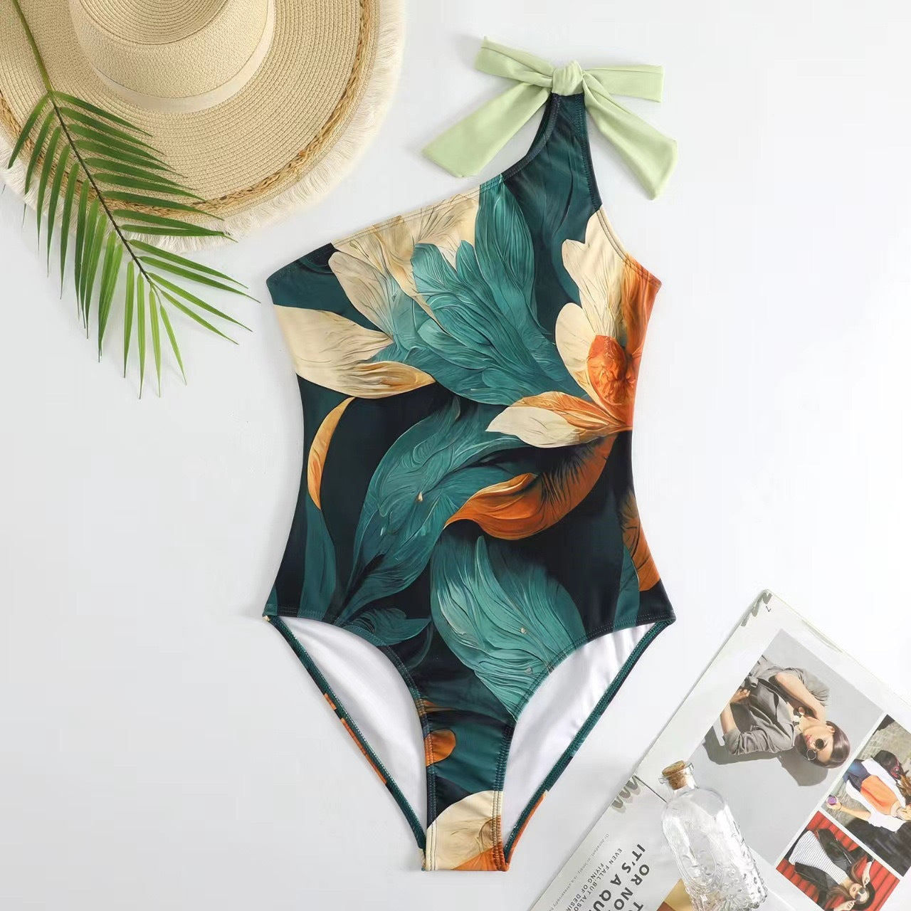 Swimsuit Digital Printing Long Skirt Sunscreen Swimsuit Women Bella Mia