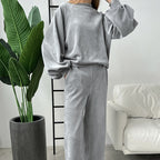 Autumn Winter Long Sleeved Trousers Comfortable Pajamas Women Warm Loose Outerwear Homewear Bella Mia