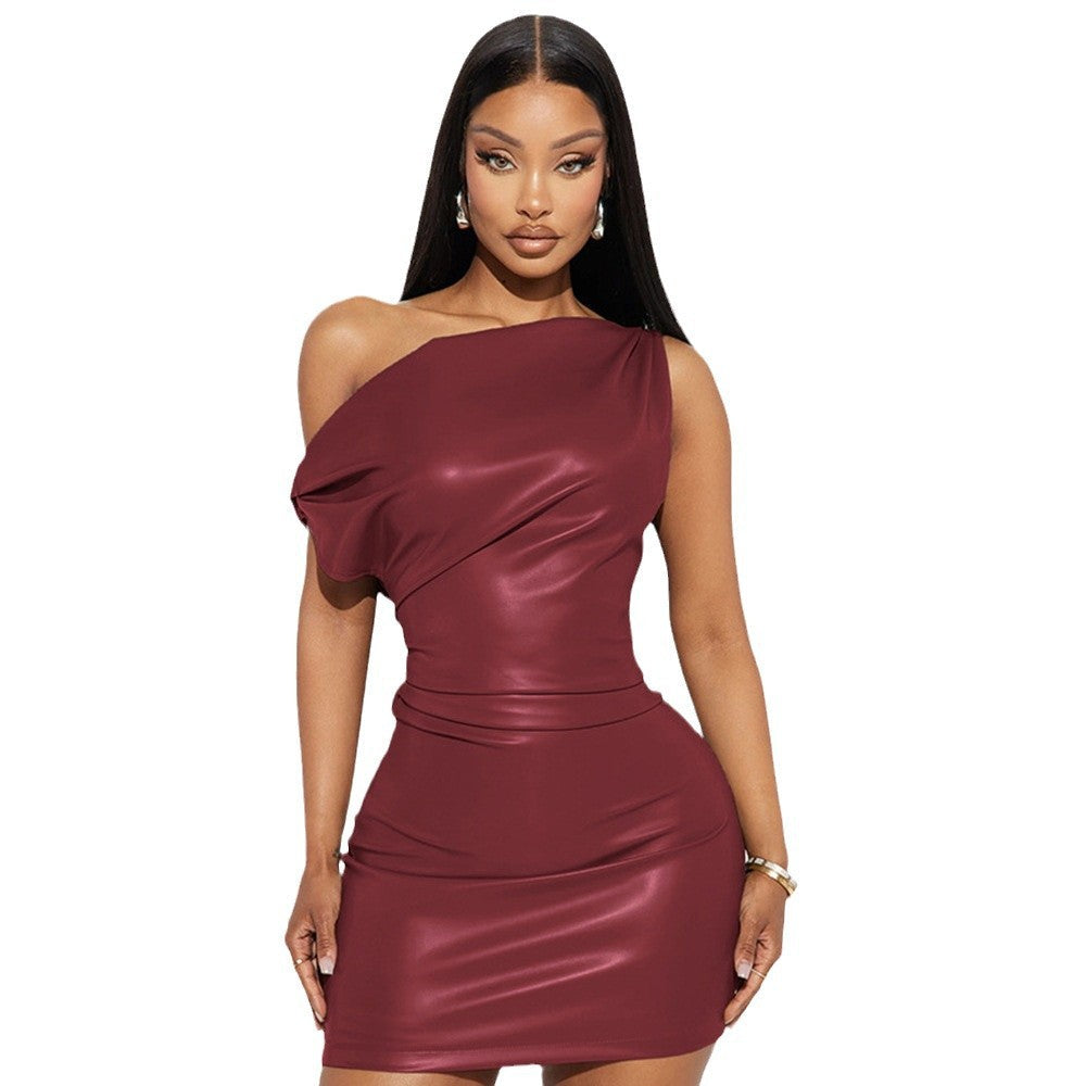 Crossbody Sheath Dress Women Clothing Sexy Nightclub Dress Bella Mia