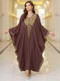 Cotton Embroidered Loose Beach Dress Coat Dress Women Vacation Beach Cover Up